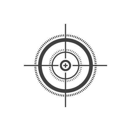 Target icon vector ilustration templateのイラスト素材