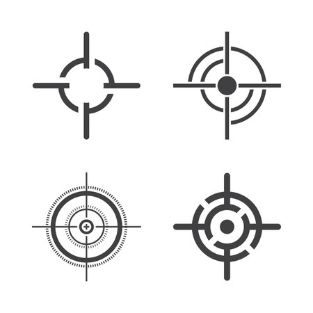 Target icon vector ilustration templateのイラスト素材