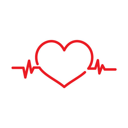 Heart Logo Template vector illustrationのイラスト素材