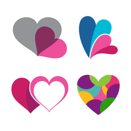 Valentines day logo vector illustration designのイラスト素材