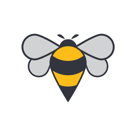 Bee Logo Template vector icon illustration design