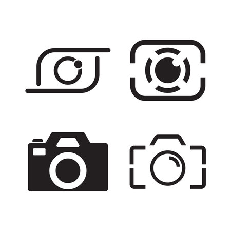 Camera icon vector template illustration designのイラスト素材