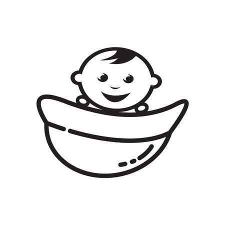 Baby logo vector icon templatedesignのイラスト素材