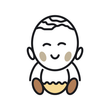Baby logo vector icon templatedesignのイラスト素材