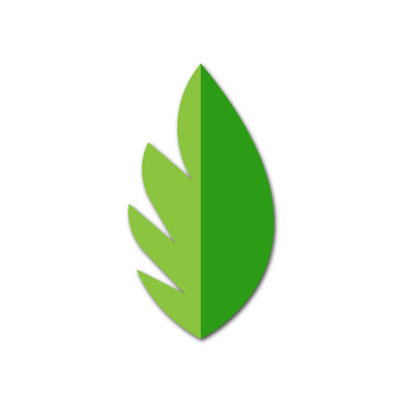 Green leaf ecology nature element vector icon, Leaf Icon, green leaf ecology nature element vectorのイラスト素材