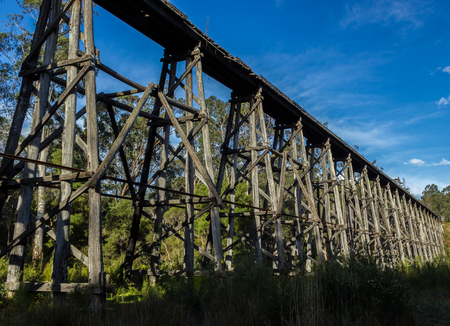 view from the Noojee Trestle bridge, Gippsland, Victoria, Australiaの写真素材