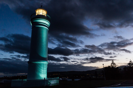Kiama Lighthouse at sunset, Kiamaの写真素材