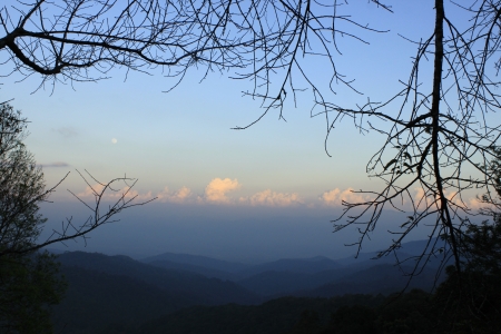 Sunrise morning in mountain の写真素材