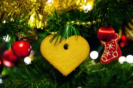 Christmas tree decorationsの写真素材