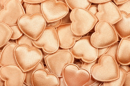 Golden Valentine hearts