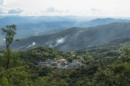 Landscape at Doi Pui North Thailandの写真素材