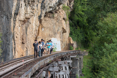 Death Railway at Kanchanaburi in Thailandのeditorial素材