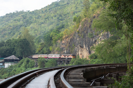 Death Railway at Kanchanaburi in Thailandのeditorial素材