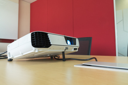 projector presentation in meeting roomの写真素材