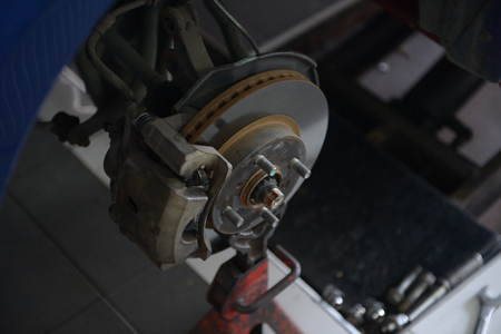 front brakes front wheel hub bearing ABS brakesの写真素材