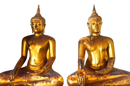 Ancient Buddha in Wat Pho Bangko,Thailandの写真素材