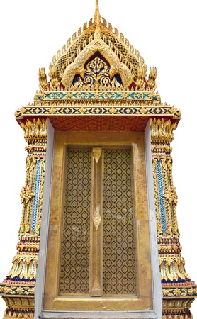 Ancient The Door in Wat Pho in Bangkok, Thailand の写真素材
