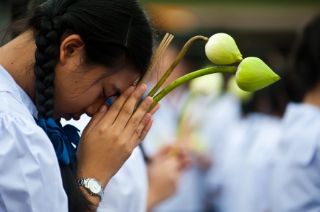 Faith Buddism In Bangkok Thailandのeditorial素材