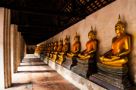 Buddha Ancient Ayutthaya statue in Thailand