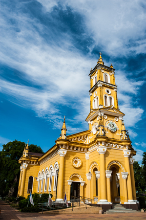 Saint Joseph catholic in Ayuthaya Thailandの写真素材