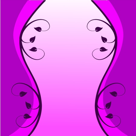 An abstract mauve floral design with  room for textのイラスト素材