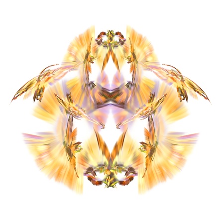 Abstract symmetrical fractal background の写真素材