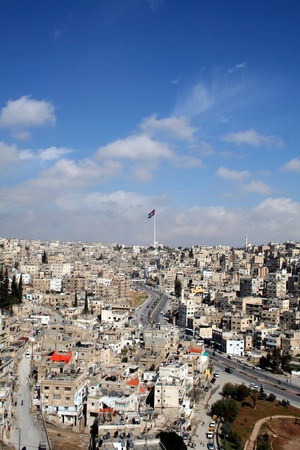 PANORAMA OF AMMAN, JORDANの写真素材