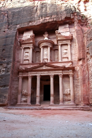 Petra in Jordan, Nabatean capitalの写真素材