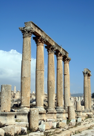 Jerash, ancient Roman cityの写真素材