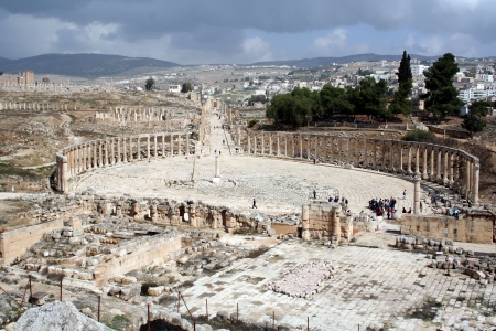 Jerash, ancient Roman cityの写真素材