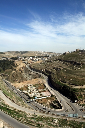 Wadi Mujib in Jordanの写真素材