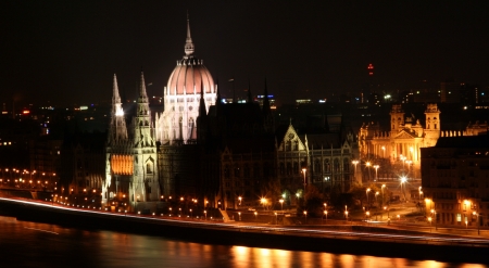 The Hungarian Parliament Buildingの写真素材