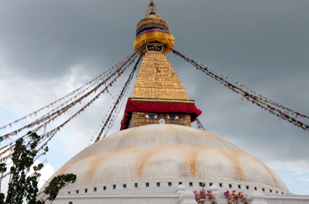 Bodhnath stuba in kathmandu nepalの写真素材