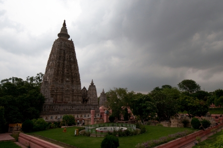 Mahabodhy Temple, Bihar, Indiaの写真素材
