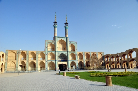 Mosque in Yazdの写真素材