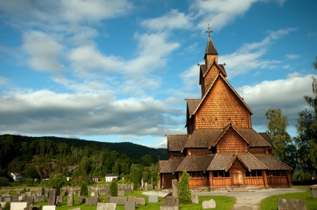 Heddal Stave Churchの写真素材