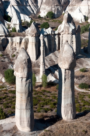 Fairy Chimneys of Cappadocia, Popular Travel Destination in Central Turkeyの写真素材