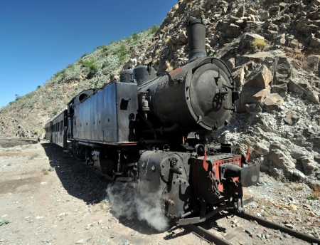 Mallet Steam Locomotive, 1939, brought by the Italians building the railway in Eritrea の写真素材