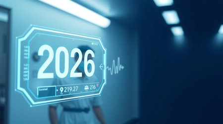 Businesswoman on blurred background using digital interface with numbers 3D rendering