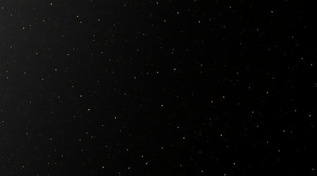Glittering stars on a black background.