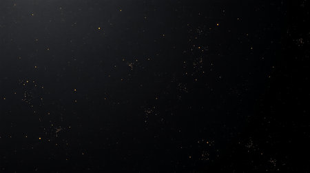 Gold glitter on black background. Gold sparkles on black background.