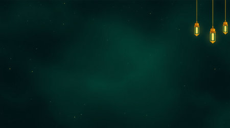 Night sky with lamps. Vector illustration.の写真素材