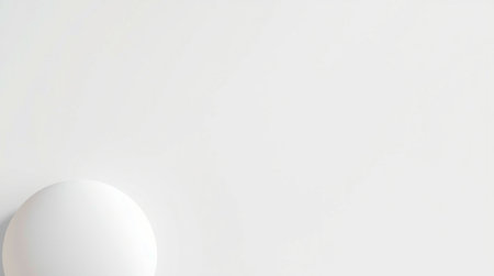 White egg on a white background. 3d rendering, 3d illustration.