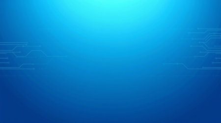 Abstract blue technology background. Vector illustration. Can be used for wallpaper, web page background, web banners.の写真素材