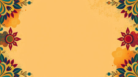 Vintage floral background with space for your text. Vector illustration.
