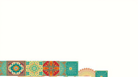 Vintage background with oriental ornaments. Vector illustration.