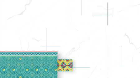 Carpet design. Colorful patterned background. Vector illustration.