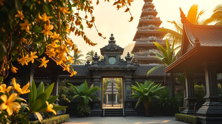 Buddhist temple in Indonesia. Indonesia is the capital and largest city of Indonesia.