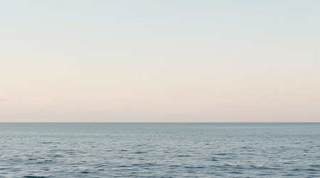 Beautiful view of the sea from the boat on the horizon.の写真素材