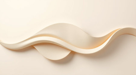 Abstract white background with curved lines. 3d rendering, 3d illustration.